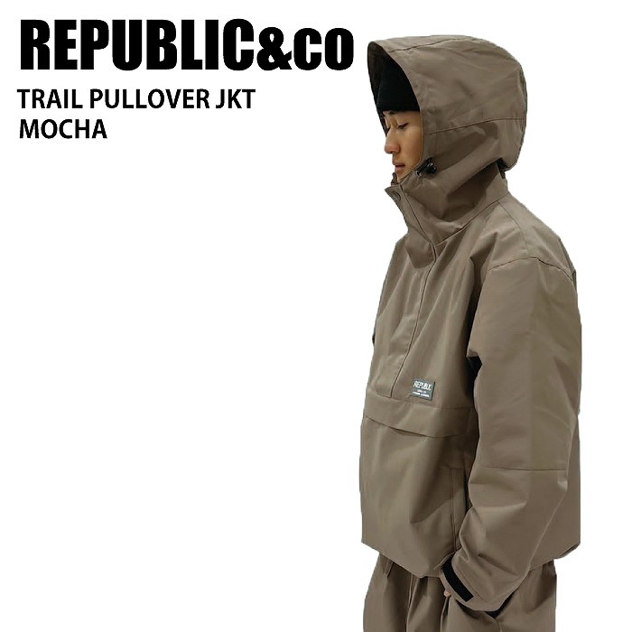 REPUBLIC&CO ѥ֥å TRAIL PULLOVER JACKET Mocha 24-25  ˥å 㥱å Ρܡ 饤ȥ ɿ