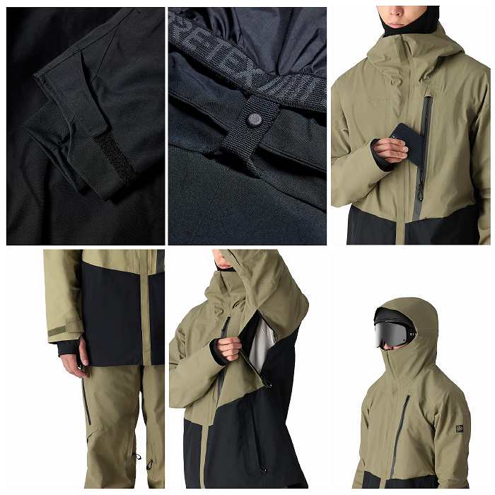 686 åȥå M2W105 GORE-TEX GT JACKET SAGE COLORBLOCK 24-25   㥱å  ϥ