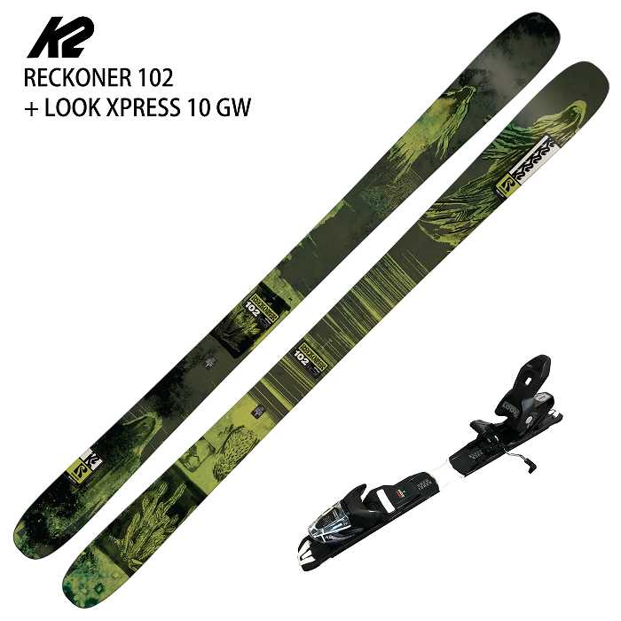 K2 167cm REXXAM 27cm ストック125cm スキーセット スキー2点セット] ケーツー スキー板 2026 K2 RECKONER 102 + LOOK