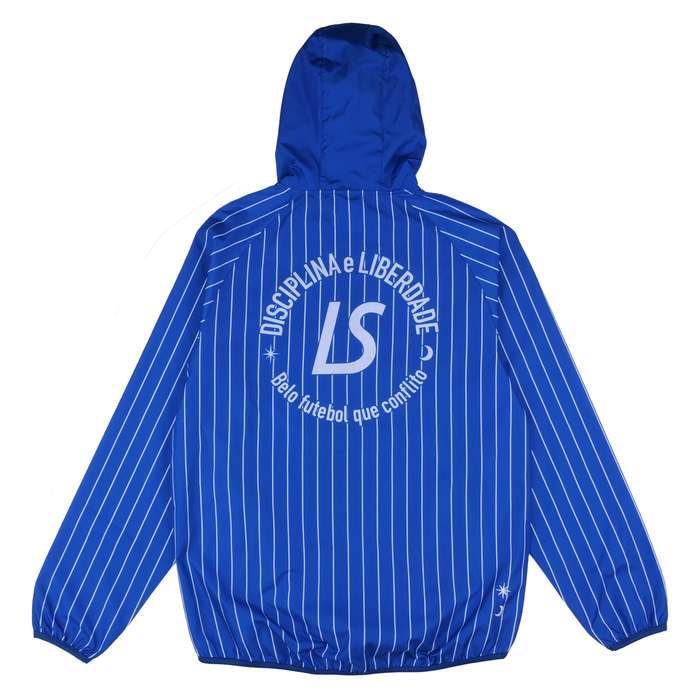 LUZESOMBRA �롼��������֥� STRIPE CONFLITO LOGO FULL ZIP PISTE JKT L1231103 BLU �֥롼 �եåȥ��� �ȥ졼�˥󥰥��㥱�å�