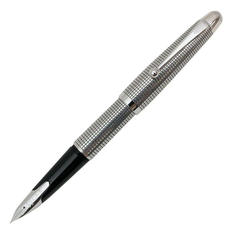 万年筆 PILOT パイロット スターリングシルバー SV925 パイロット シルバーン 格子 万年筆 スターリングシルバー | 日本