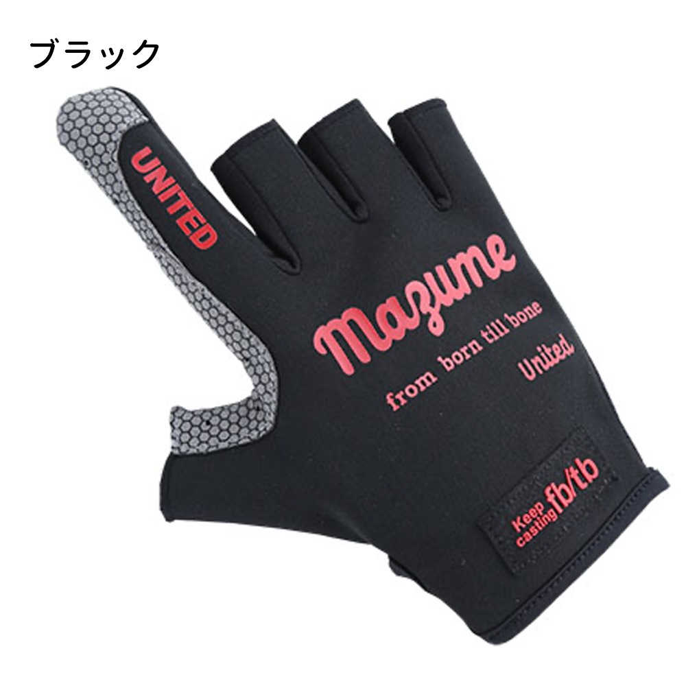 マズメmazume 5点セット　ジャケットグローブライト等 mazume/MZGL-S715 ライトグローブ(5本指付き) 釣りグローブ