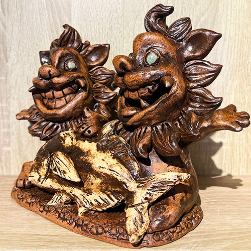 シーサーとGTがであった〜。：メス・オス(ニッコリ)バンザイver. 特注