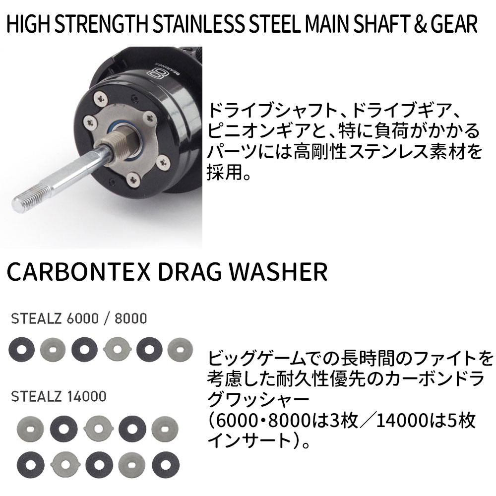 STEALZ 8000 スピニングリール 【公式通販】