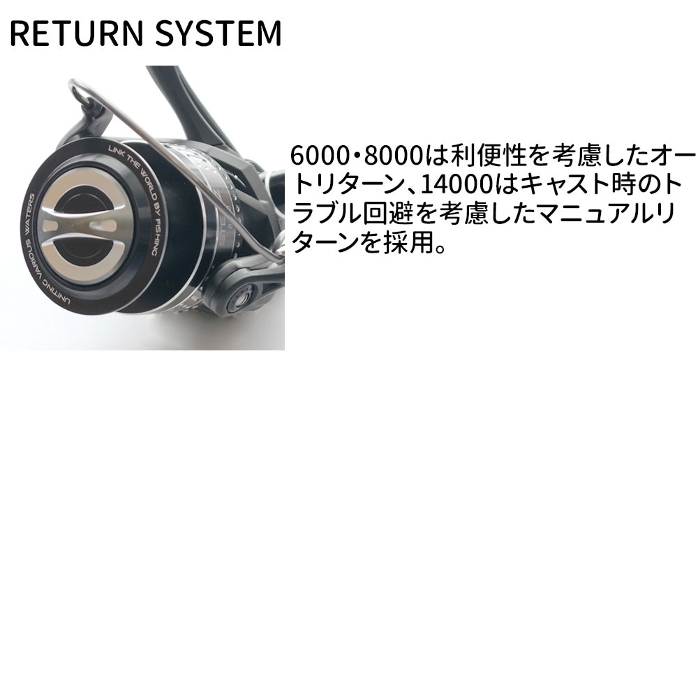 リール e512009Ambassadeur 8000CDL tailwalk/STEALZ(ステルス)8000 スピニングリール｜宮古島の釣具