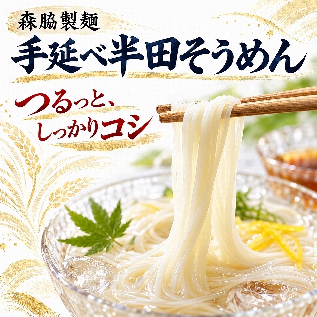 【送料込み】半田そうめん 8kg（134g×60束）60人前｜森脇製麺 手延べ半田そうめん