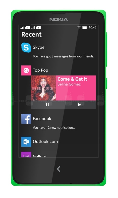 Nokia X dual sim ��SIM�ե꡼���ޥۡ��Υ�����Android��ܡ���