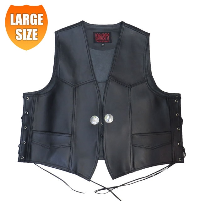 未使用級 HEAVY for BIKERS レザーベストコンチョ MOTO 000000000043_1_WGtMsOc.jpg