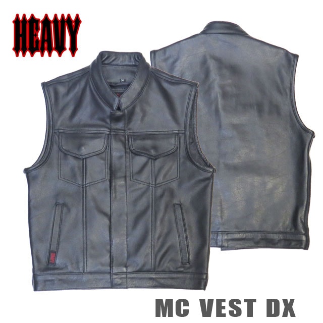 送料無料！【HEAVY】 キッズ・フェイクレザーMCベスト | モトブルーズ