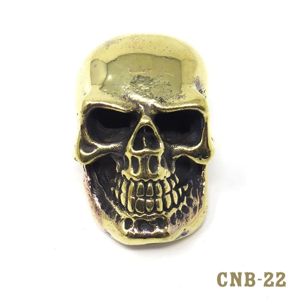 真鍮コンチョ【スカル大2】BRASS SKULL CONCHO・CNB-22
