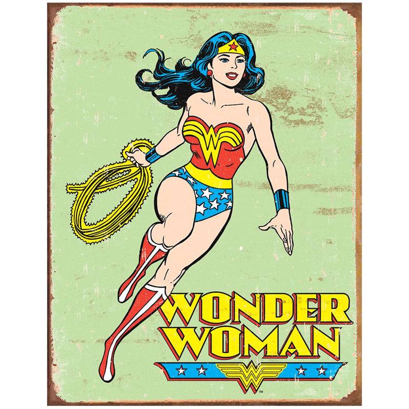 Tin Signs ティン サインプレート #1642 Wonder Woman Retro ワンダー