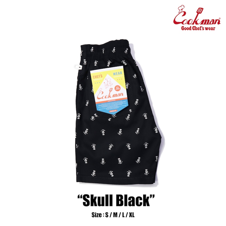 COOKMAN/クックマン ショートシェフパンツ Chef Pants Short Skull