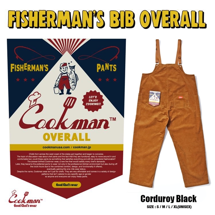 COOKMAN クックマン フィッシャーマンズオーバーオール ブラウン 楽天市場】COOKMAN クックマン FISHERMAN'S BIB OVERALL