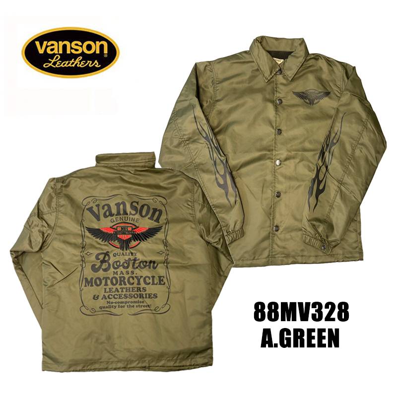 VANSON コーチジャケット　M VANSON バンソン モトブルーズ別注 COACH JACKET コーチジャケット