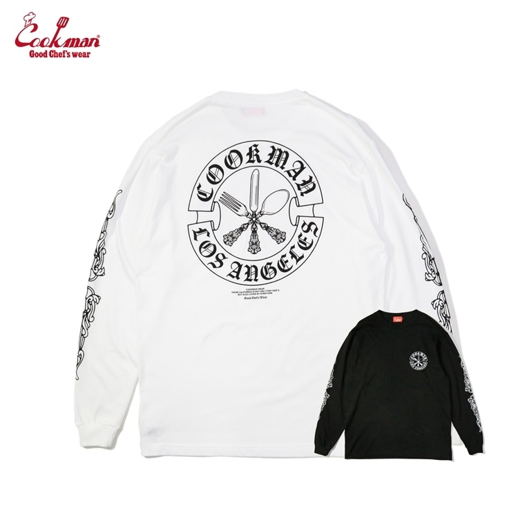 COOKMAN/クックマン ロングスリーブ Tシャツ Cutlery カトラリー