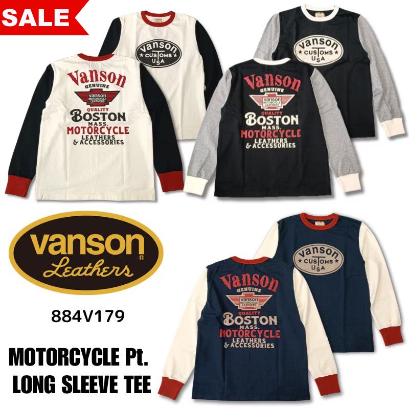 ブランド別,VANSON／バンソン,長袖Tシャツ | Motobluez Web Shopping