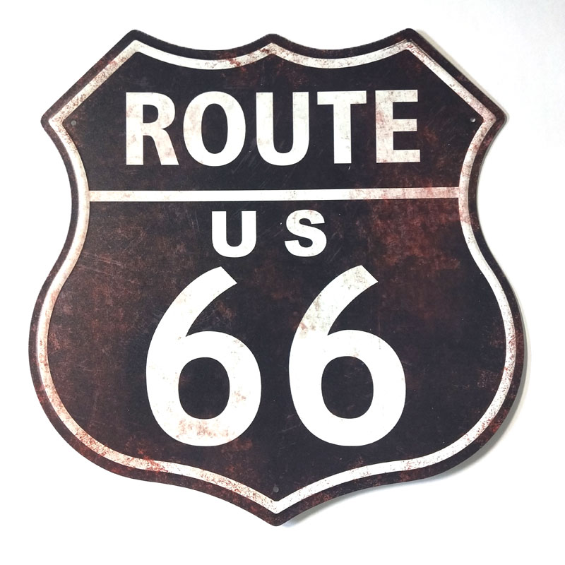 インテリア・雑貨,サインプレート/ティンプレート,ルート66