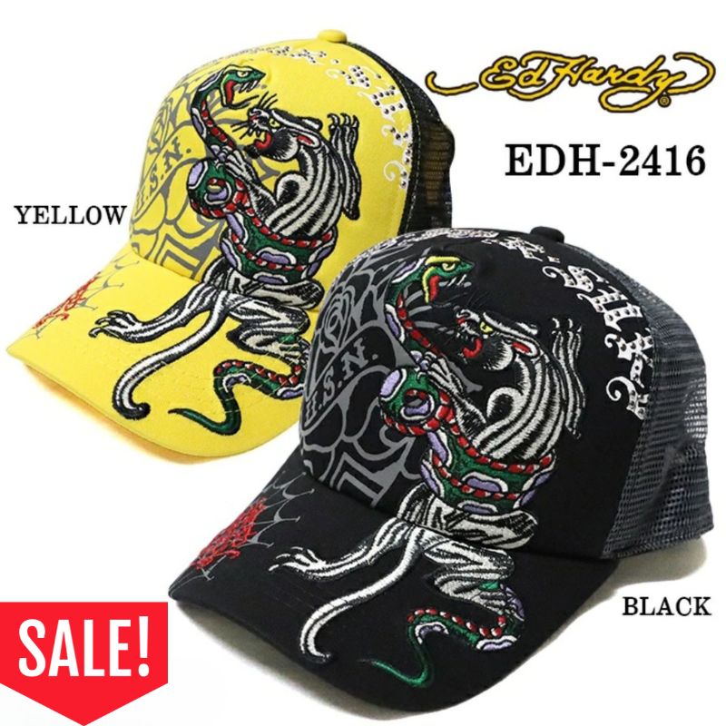 帽子 ED HARDY mesh cap vintage Ed Hardy bee design mesh cap - メルカリ