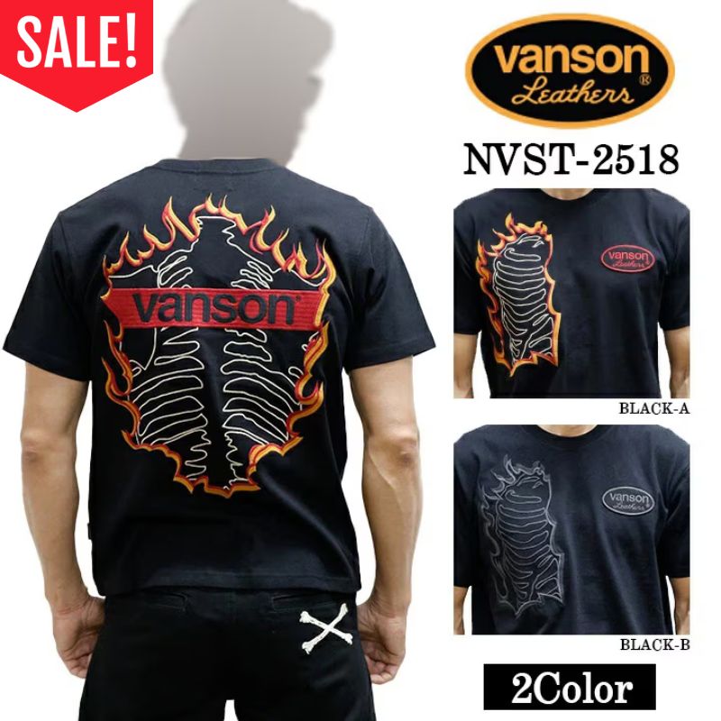 vanson  Tシャツ　新品 ブランド別,VANSON／バンソン,半袖Tシャツ | Motobluez Web Shopping