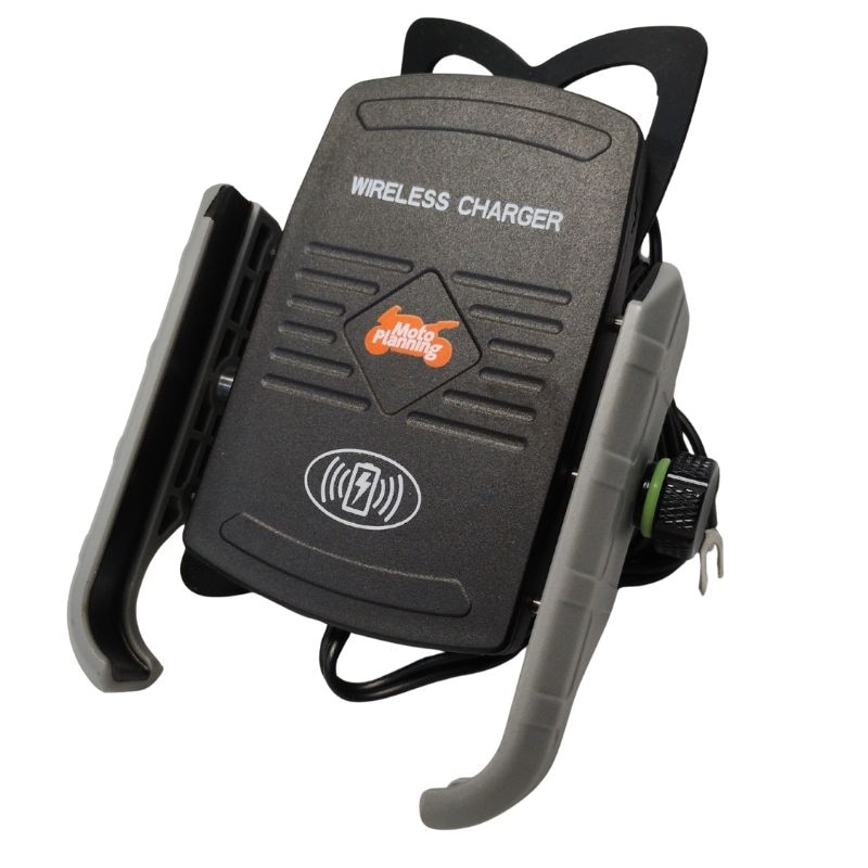 モトプランニング ワイヤレス 充電スマホホルダー｜振動軽減 防水