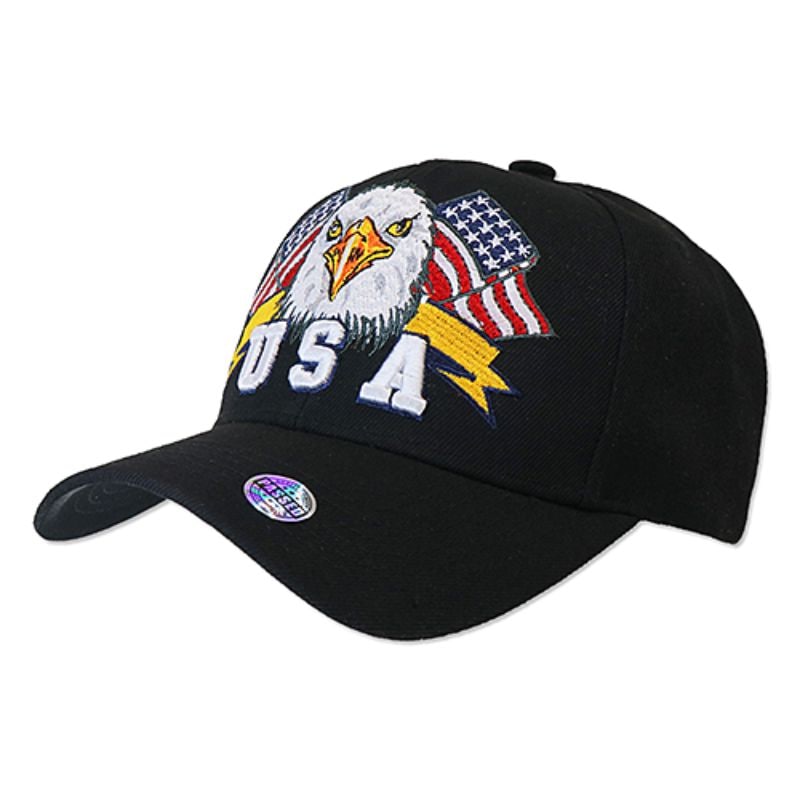 キャップ AMERICAN USA EAGLE（AC-CP-VM449-01 ） ブラック | キャップ