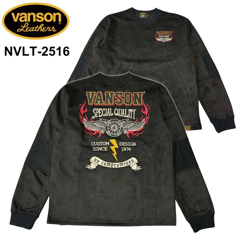 vanson ベンソンのロングスリーブ バンソン 刺繍ロングスリーブシャツ イーグル サイズM - メルカリ
