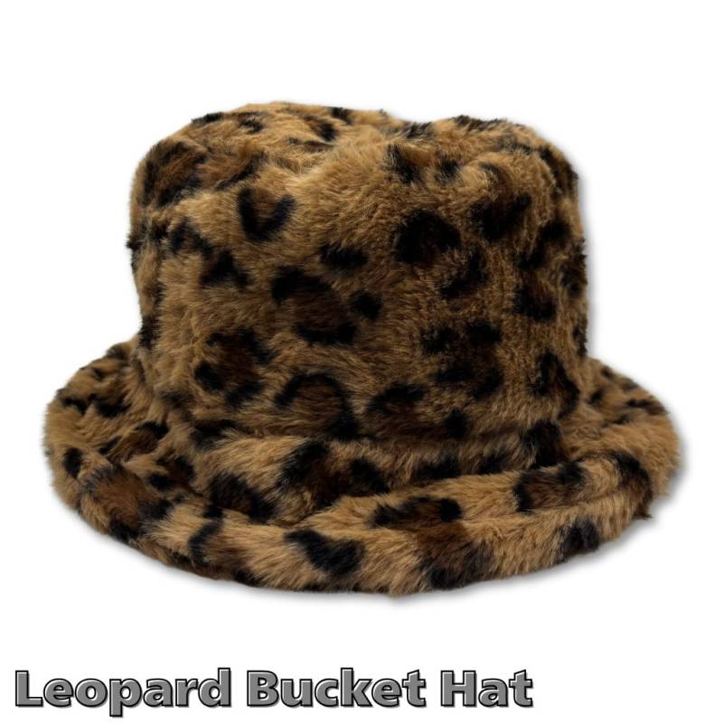 バケットハット 「Leopard」フェイクファー 帽子 秋冬 レデイース
