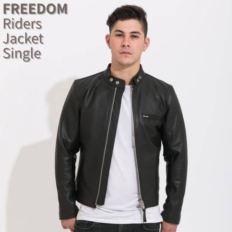 セール！】FREEDOM｜フリーダム バッファローレザー ライダース