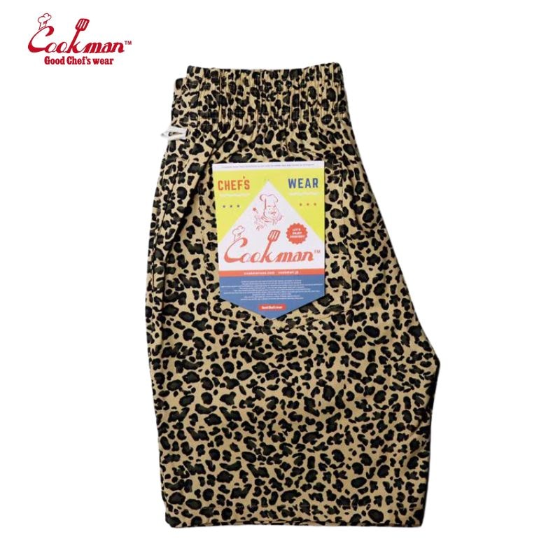 COOKMAN/クックマン Chef Pants Short ショートシェフパンツ「Leopard