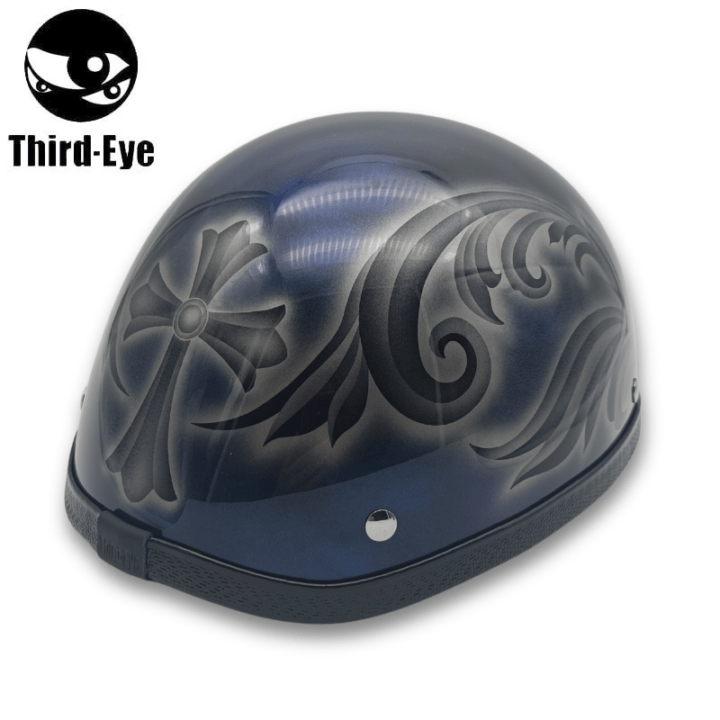 1点限り】Third-Eye 装飾用 カスタムペイント ハーフヘルメット