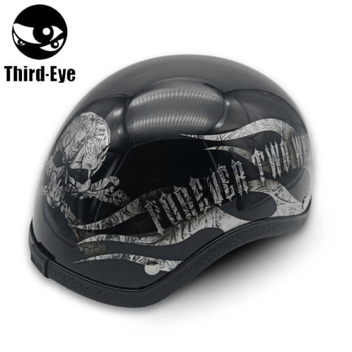 1点限り】Third-Eye 装飾用 カスタムペイント ハーフヘルメット
