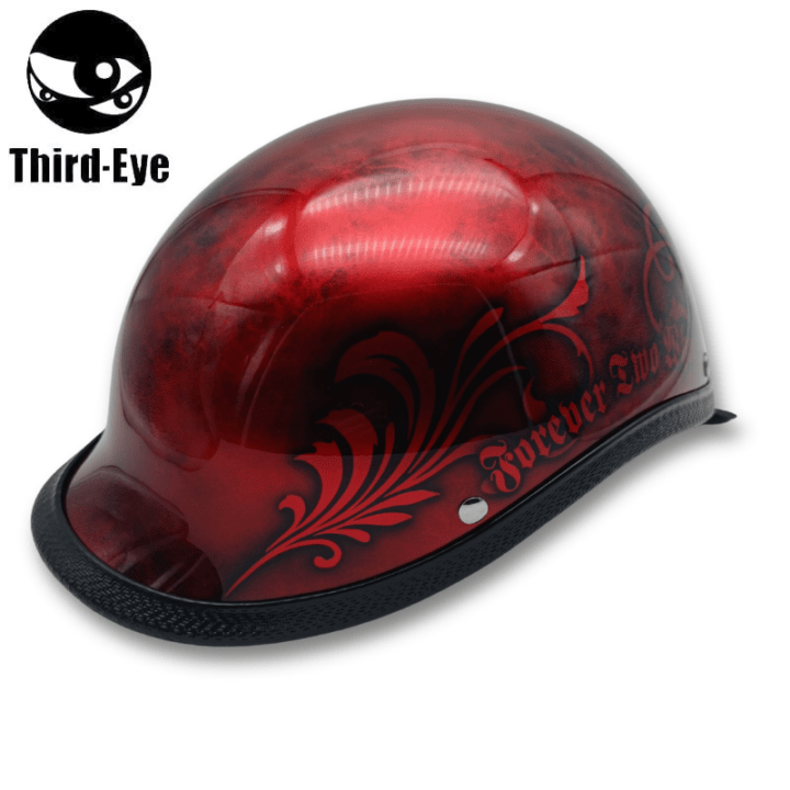 1点限り】Third-Eye 装飾用 カスタムペイント ハーフヘルメット
