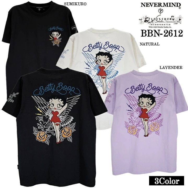 BETTY BOOP × NEVERMIND ベティブープ ネバーマインド TEE S/S T-SHIRT