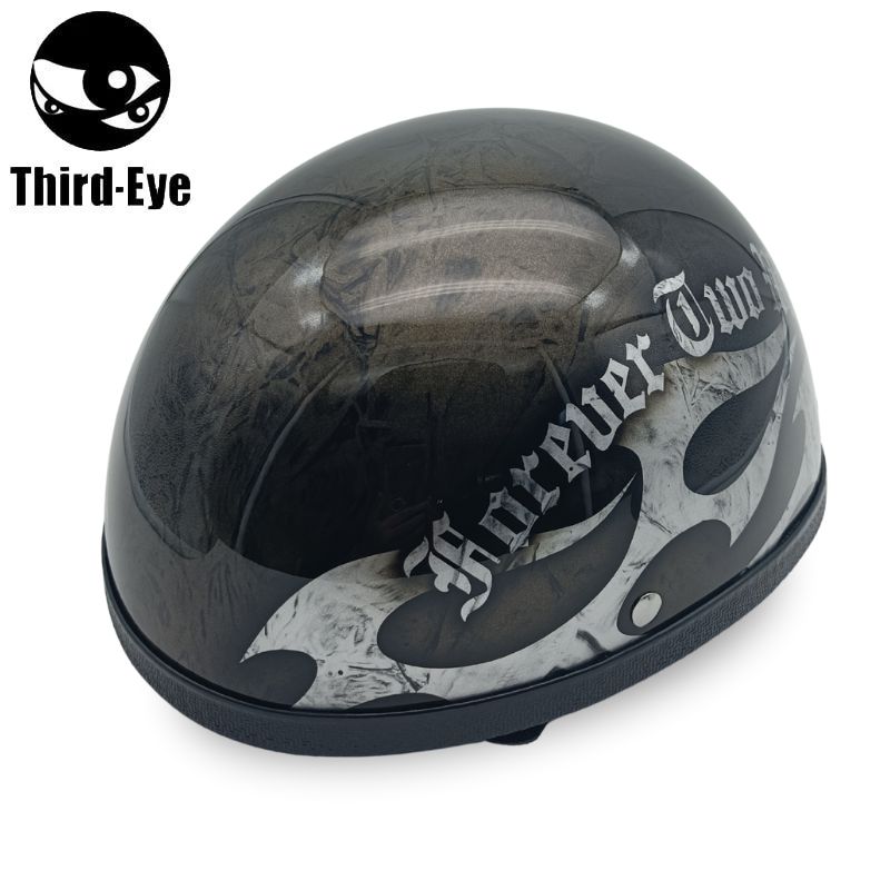 Third-Eye サードアイ カスタムペイント ハーフヘルメット 1点限り】Third-Eye 装飾用 カスタムペイント ハーフヘルメット タイプ