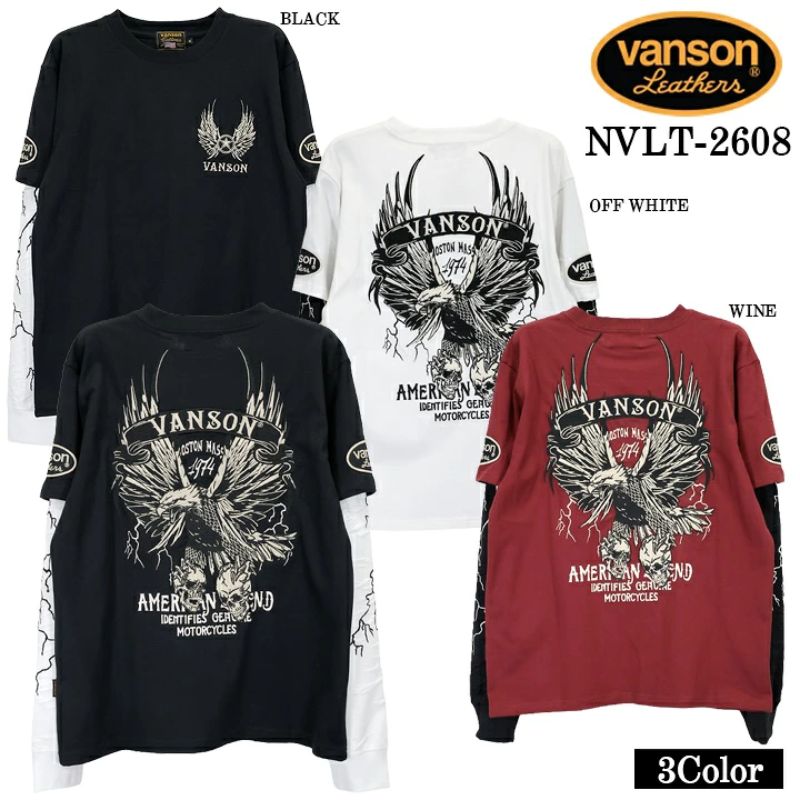 ブランド別,VANSON／バンソン,長袖Tシャツ | Motobluez Web Shopping