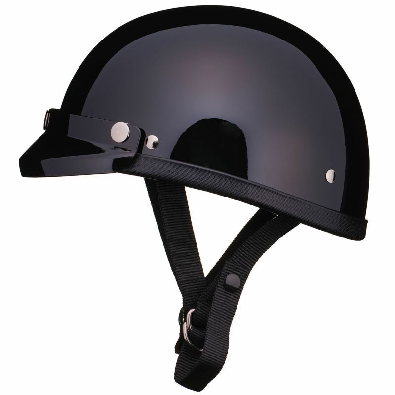 TT&CO.】イーグルロード ブラックミニバイザー付 ハーフヘルメット