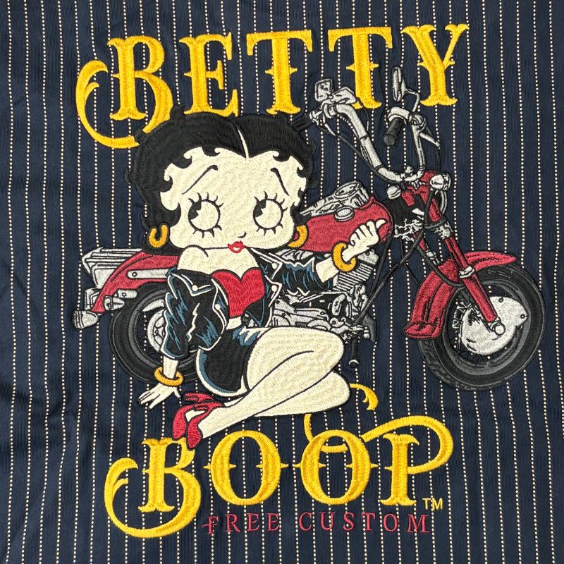 BETTY BOOP × NEVERMIND ベティブープ ネバーマインド 刺繍 天竺 半袖T
