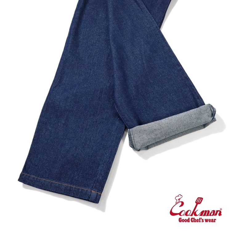 Cookman Chef Pants シェフパンツ クックマン デニム ネイビー COOKMAN/クックマン シェフパンツ セミワイド Chef Pants