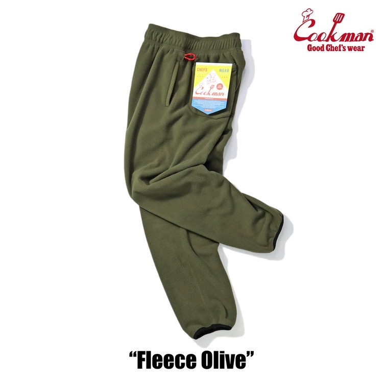 COOKMAN/クックマン Chef Pants Fleece シェフパンツ「Olive」（ユニ