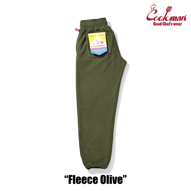 COOKMAN/クックマン Chef Pants Fleece シェフパンツ「Olive」（ユニ