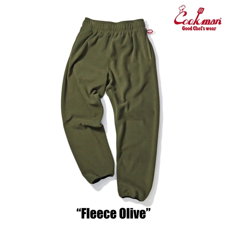 COOKMAN/クックマン Chef Pants Fleece シェフパンツ「Olive」（ユニ