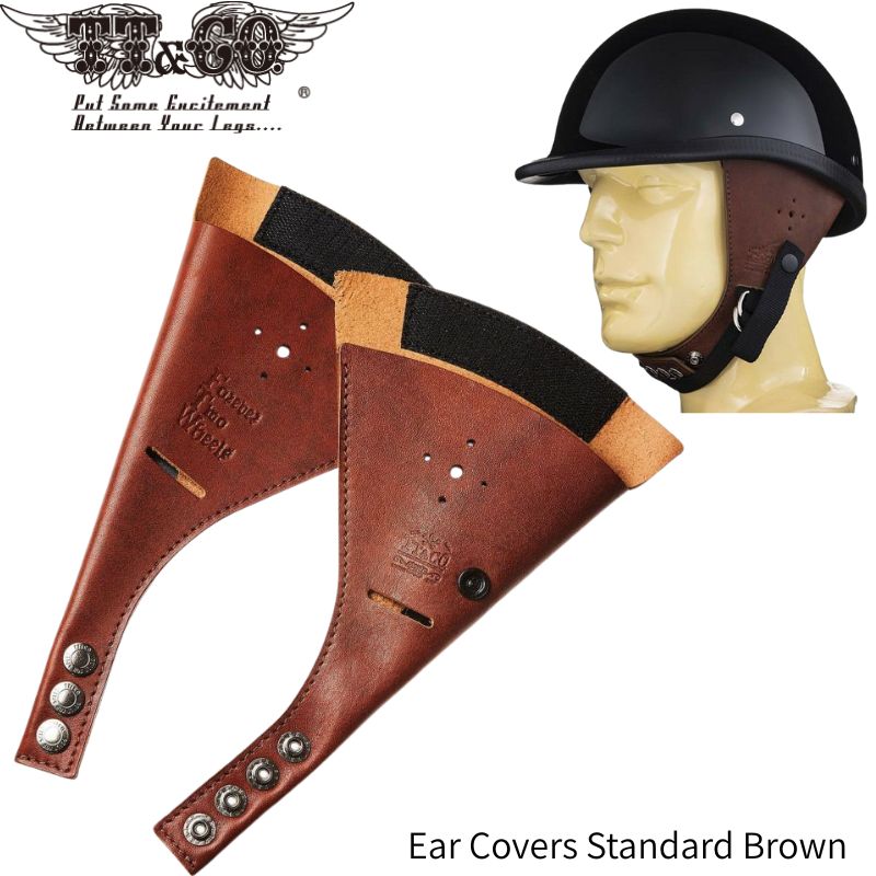 TT&CO.】本革 イヤーカバー スタンダード ブラウン Ear Covers