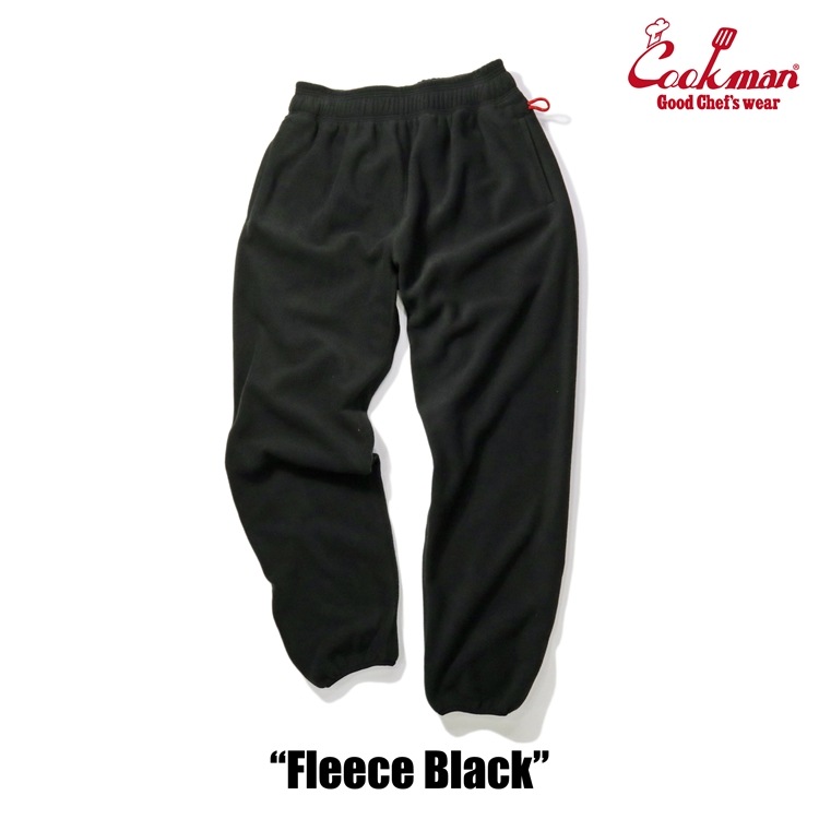 COOKMAN/クックマン Chef Pants Fleece シェフパンツ「Black」（ユニ