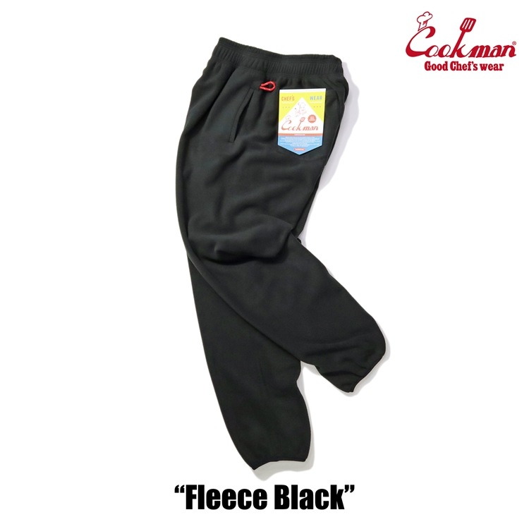 COOKMAN/クックマン Chef Pants Fleece シェフパンツ「Black」（ユニ
