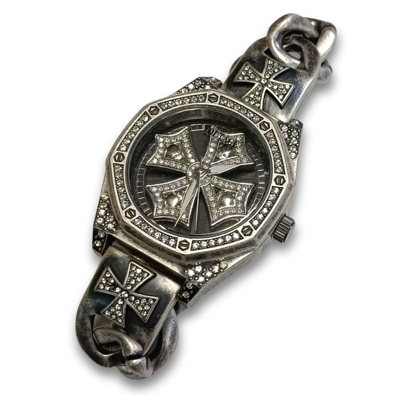 VOLTAGE ヴォルテージ スピナーウォッチ シルバー 腕時計 チェーン