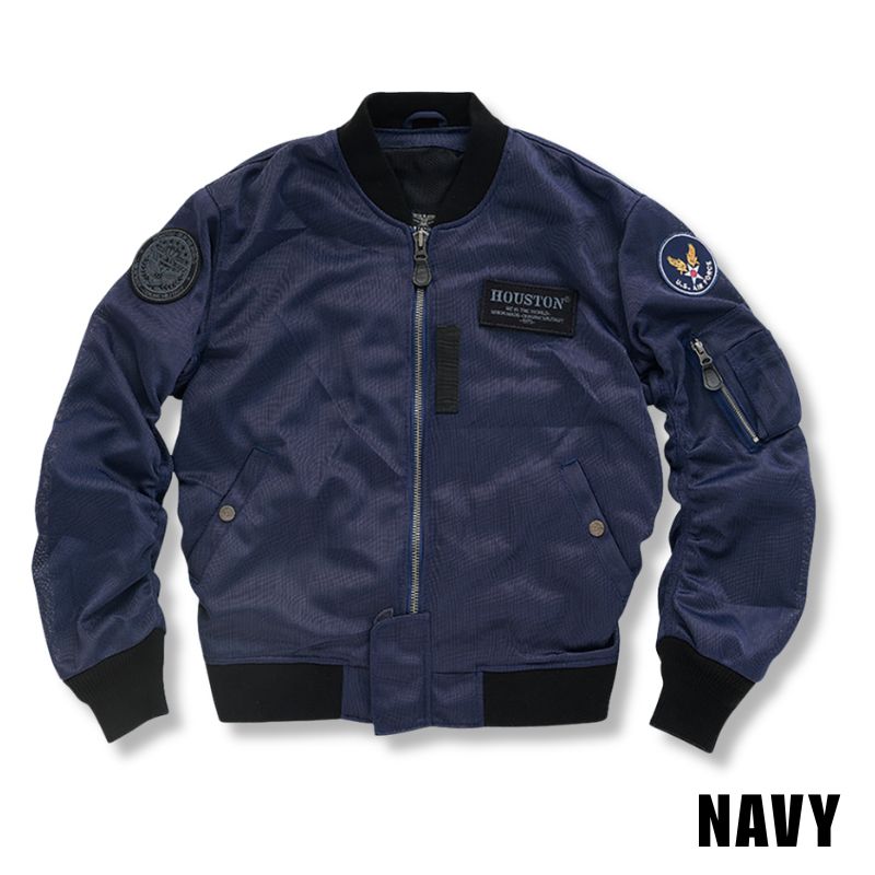 HOUSTON / ヒューストン メッシュジャケット MA-1 MESH M/C JAC M～4XL