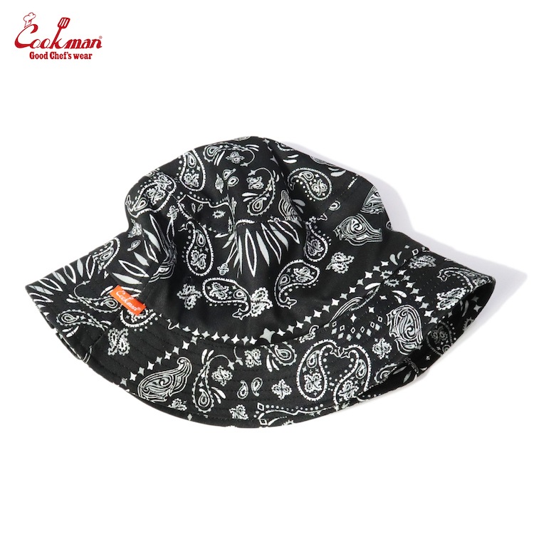 COOKMAN/クックマン バケットハット 帽子 Bucket Hat Paisley Black