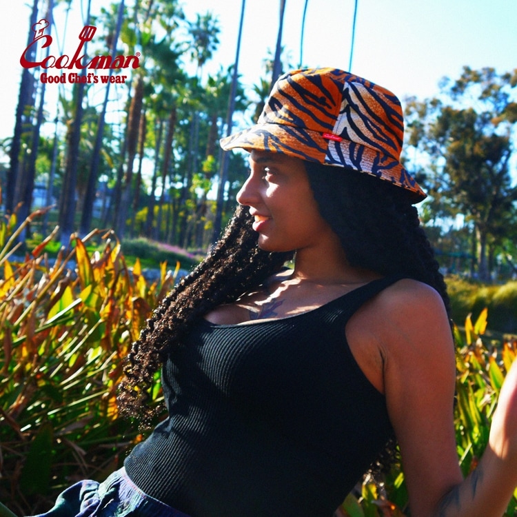 COOKMAN/クックマン バケットハット 帽子 Bucket Hat Tiger オレンジ