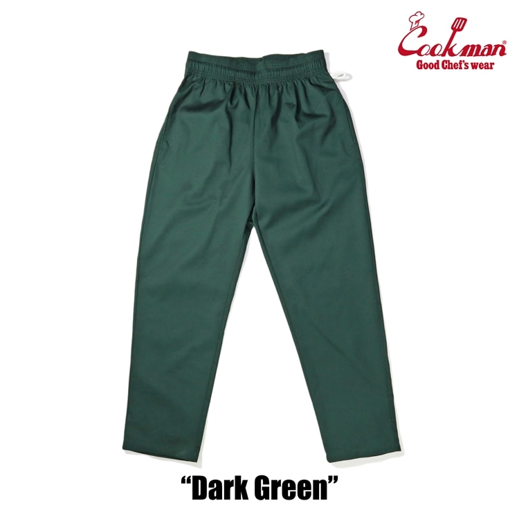 COOKMAN/クックマン Long Chef Pants シェフパンツ「 Dark Green