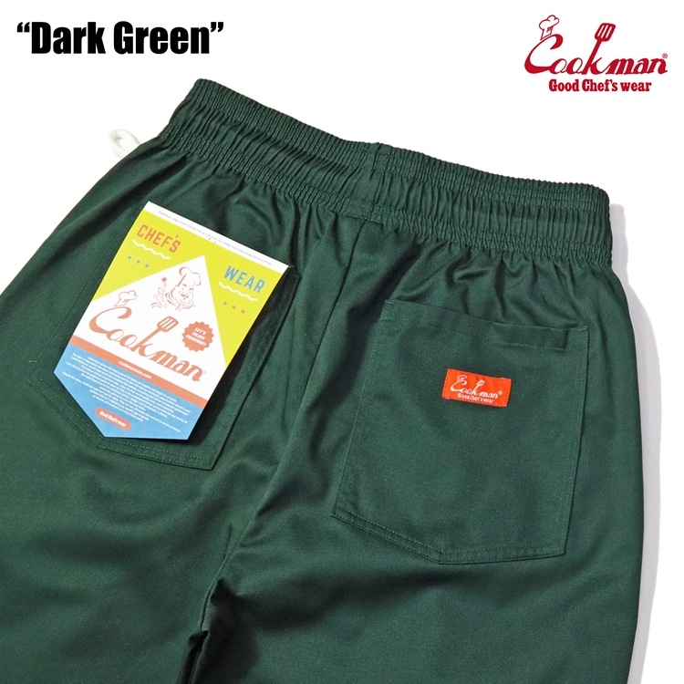 COOKMAN/クックマン Long Chef Pants シェフパンツ「 Dark Green